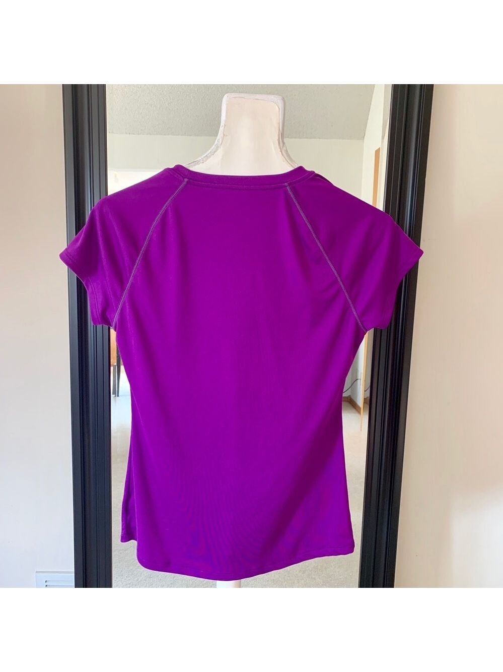Champion Purple Semi-Fitted DriFit Short Sleeve Shirt - Picture 2 of 2